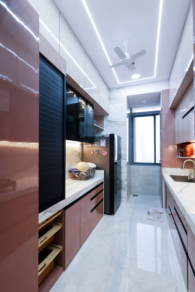 Modular kitchen design in Borivali
